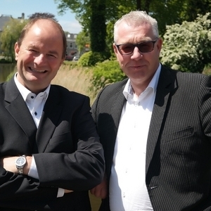 Frank Gieling (links) en Henk Mosch (rechts) van MFI